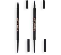 Makeup Revolution, Revolution Felt & Kohl Eyeliner, Blue (Pack of 2)