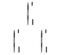 Makeup Revolution, Revolution Felt & Kohl Eyeliner, Green (Pack of 3)