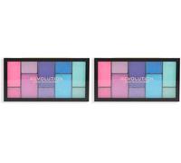 Makeup Revolution, Revolution Reloaded Dimension Shadow Palette, Vivid Passion (Pack of 2)
