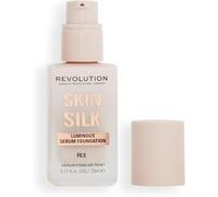 Makeup Revolution Skin Silk Serum Foundation F0.5 23ml Hyaluronic Light Coverage