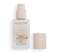 Makeup Revolution, Skin Silk Serum Foundation, Light to Medium Coverage, Contains Hyaluronic Acid, F0.5, 23ml