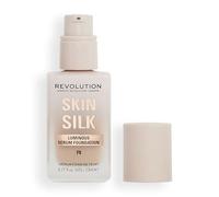 Makeup Revolution, Skin Silk Serum Foundation, Light to Medium Coverage, Contains Hyaluronic Acid, F8, 23ml