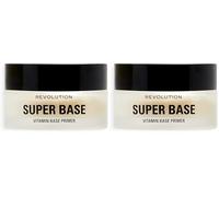 Makeup Revolution, Super Base Vitamin Balm, Hydrating Face Primer, Preps & Plumps Skin, Translucent Formula, Contains Vitamins, 25 ml (Pack of 2)
