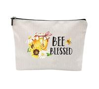 Makeup Rotating Organizer Wild Flowers Makeup Bag Floral Cosmetic Bag Best Gift Idea for Lovers Teen Girls Women Inspirational Birthday Gifts for Teen Girls WOM Brush Organizer (F, One Size)