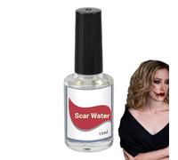 Makeup Scarring Liquid, 15ml Special Makeup Scar Liquids with Brush, Long Lasting Realistic Scars Make Up Liquid, Halloween Rigid Collodion Scarring Liquids, for Cosplay Carnival Party