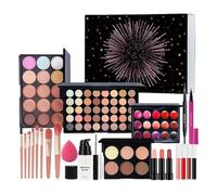 Makeup Set - 1 Pack Beauty Eyeshadow Palette Lipstick Brush, Full Kit Eyeshadow Palette, Cosmetic Bundle | Ultimate Face Eyes Lip Make Up Collection for Women Girls Teens Beginner Christmas