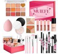 Makeup Set, All in One Makeup Starter Kit for Women Full Set, Make Up Gift Set for Teenage Girls, Face Make Up Bundle Includes Foundation Eyeshadow Palette Eyebrow Pencil Eyeliner Mascara Lip Gloss