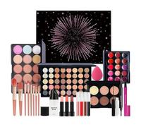 Makeup Set for Beginners - Portable Complete Set, Lipstick Eyeshadow Brush, Foundation Blending Tools, Cosmetic | Complete Makeup Palette Set for Beginners with Versatile