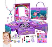 Makeup Set for Girls | Washable Costume Accessories | Makeup Set for Role Play | Classroom, Role Play, Valentine's Day, Performance, Home