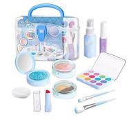 Makeup Set for Kids - Washable, Safe Cosmetic Set, Princess Cosmetic Accessories, Real Makeup Toy, Beauty for Girls, Kids, Birthday Gift, Christmas, blue, see description, See description