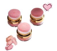 Makeup Set Kit, Powder Blush 3 Boxes, Lazy Blush, Soft & Fluffy Loose Powder Blush Puff for a Rosy Glow, Flawless Application, for All Skin Types