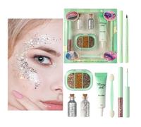 Makeup Set | Waterproof Cosmetics with Liner,Shimmer Under Eye Shadow Makeup | for Beginner Girls Party Travel Holiday Birthday Dating Wedding Bar Performance