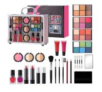 Makeup Set with Case - Waterproof and Anti-Smudging Face - Complete Makeup Kit | for Home, Travel, Holiday, Office, Stage, Performance, Events,