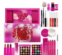 Makeup Set - Women Face Eye Lips Makeup Kit - Lipstick Eyeshadow Palette Blush Cosmetics with Brush for Stage Business Traveling Family Friends