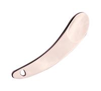 Makeup Spatula, Compact Reusable Creams Spatula with Tooth Spoons Shaped, Eco-Friendly Zinc Alloy Cream Spoon for Lotion, Eye Cream Use, Skin Care Tool, 2.13 x 0.51 Inches