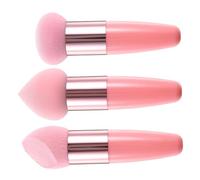 Makeup Sponge,3Pcs Puff Beauty Blending Makeup Sponges with Handle,3 Shapes Wedge FoundationsSponges,Dry & Wet Use Makeup Blenders for Powder and Liquid Makeup