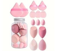 Makeup Sponge Blender | 14pcs Soft Blending Sponge,Powder Puff Long Lasting Beauty Sponge Wet & Dry Use, Non-Latex & High Elasticity, Ideal for