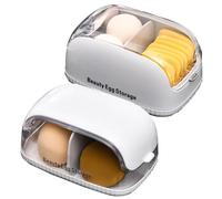 Makeup Sponge Holder Case - Dustproof Cosmetic Egg Protective Container - Make Up Blender Case, Beauty Tools Storage Box for Women and Girls