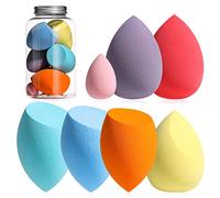 Makeup Sponge Set BS-MALL 7 Pcs blender sponge for Liquid, Cream, and Powder, Multi-colored Makeup Sponges （Colorful）