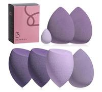 Makeup Sponge Set BS-MALL Blender Sponges 7 Pcs for Liquid, Cream, and Powder, Multi-colored with 1 Mini Makeup Sponge Pink (B-Purple)