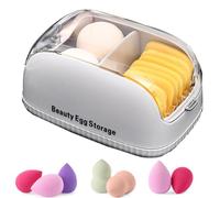 Makeup Sponge Travel Case - Dustproof Cosmetic Egg Storage Box | Protection Box for Powder Puff | Portable Multifunctional Beauty Blenders Holder | Makeup Tools Organizer for Women and Girls