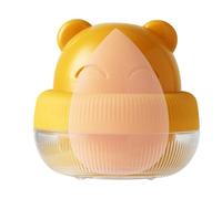 Makeup Sponge Travel Case, Makeup Sponge Holder - Beauty Egg Storage Box Bear Shape Beauty Sponge Holder for Travel Cute Makeup Sponge Travel Case for Makeup Sponges Small Beauty