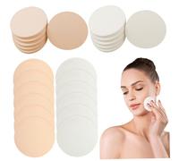 Makeup Sponges, 24PCS 2.2 Inch Round Make up Sponge Puff, Dry and Wet Soft Latex Makeup Applicator Sponge, Washable Reusable Cosmetic Sponges Puff