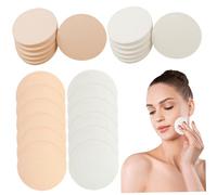 Makeup Sponges, 24PCS 2.2 Inch Round Make up Sponge Puff, Dry and Wet Soft Latex Makeup Applicator Sponge, Washable Reusable Cosmetic Sponges Puff.