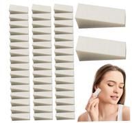Makeup Sponges 50Pcs Makeup Sponge, Latex Sponges, Wedge Beauty Blender Sponge White Blenders for Powder and Liquid
