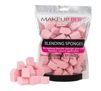 Makeup Sponges Set 60 Count Triangle Cosmetic Wedges for Foundation Blending, Nail Art, Crafts, Face Painting | Beauty Sponges Cosmetic Rectangular Wet or Dry Use (Pink)