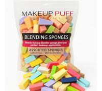 Makeup Sponges Set 70 Count Triangle Cosmetic Wedges for Foundation Blending, Nail Art, Crafts, Face Painting | Beauty Sponges Cosmetic Rectangular Wet or Dry Use (Color Mixing)