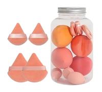 Makeup Sponges Set of 14 - Pouffe, Soft Makeup Sponge for Foundation - Wet and Dry Use, Perfect Makeup Tool Set as for Women, Girlfriend, Mother