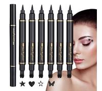 Makeup Stamp | Winged Eyeliner Stamp for Cat Eyes - 6 Pieces Waterproof and Stain Resistant Beauty Cosmetics for Women Travel Dating Wedding Stage Party Performance and Cosplay