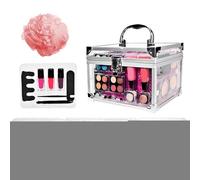 Makeup Starter Kit For Beginners | Portable Makeup Pack | Cosmetic Display Cases For Teen Tween Daily Travel Stage Theater Bridal Wedding
