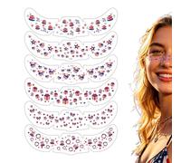 Makeup Stickers America Flag 250th Memorial Patches