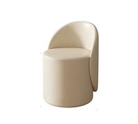 Makeup Stool with Backrest, Stylish Dressing Chair for Dressing Table, Household Use, Elegant Argento Color, One Size Fits All, Comfortable and Durable Seating.