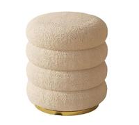 Makeup Stool with Hidden Storage Round Vanity Seat for Home Beauty Station Space-Saving Design Perfect for Makeup Artists and Beauty Enthusiasts