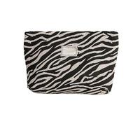 Makeup Storage Bag Canvas Organizers Home Storage Solution with Leopards Pattern Designs Portable for Fashionable Women