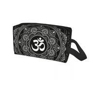 Makeup Storage Bag Custom Travel Om Mandala Toiletry Bag Buddhism Aum Yoga Meditation Cosmetic Makeup Organizer Beauty Storage Dopp Kit Box(Color 01)