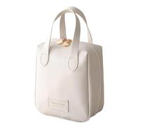 Makeup Storage Bag, Large Capacity Cosmetic Bag - Makeup Case for Women - Portable Water-Resistant Aesthetic Makeup Bag for Women with Handle for Mascara, White, see description, See