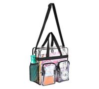Makeup Storage Bag Men's Women's Cosmetic Bag Transparent Waterproof Large-Capacity Lipstick Toiletries Skin Care Products Organizer Makeup Bag(Front Two Pockets)