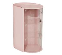 Makeup Storage Container - PP Beauty Organizer, Makeup Sponge Holder | Spacious Cosmetic Organizer, Rotating Vanity Organizer Drawer, Women's Makeup Case with Compartments for Travel Indoor Outdoor