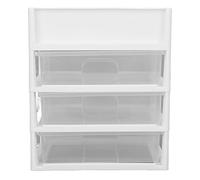 Makeup Storage Organizer 3 Layers Transparent Drawer Type for Cosmetic Collection Makeup Box Suit for Makeup Enthusiasts