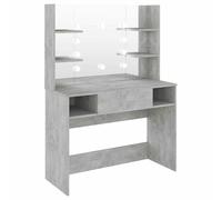 Makeup Table with LED Lights MDF Vanity Dressing Table Multi Colours vidaXL