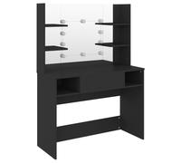 Makeup Table with LED Lights MDF Vanity Dressing Table Multi Colours vidaXL