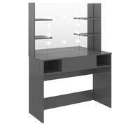 Makeup Table with LED Lights MDF Vanity Dressing Table Multi Colours vidaXL