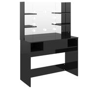 Makeup Table with LED Lights MDF Vanity Dressing Table Multi Colours vidaXL