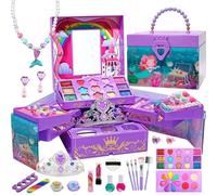 Makeup Toy Set, Fake Makeup Set - Princess Cosmetic Toy for Girl,Washable Makeup Toy Beauty Set, Princess Dress Up Supplies for Girls