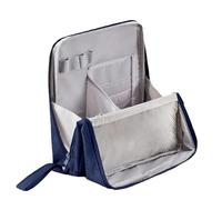Makeup Travel Bag - Waterproof Vertical Cosmetic Case Portable Beauty Organizer | Toiletry Storage Bag Lip Foundation Eyeshadow Eyeshadow S, Navy Blue, Se référer au descriptif, Refer to description
