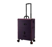 Makeup Trolley Trolley Makeup Beauty Artist Luggage Case Luxury Cosmetic Box Large Capacity Suitcae with Mirror Embroidery Toolbox